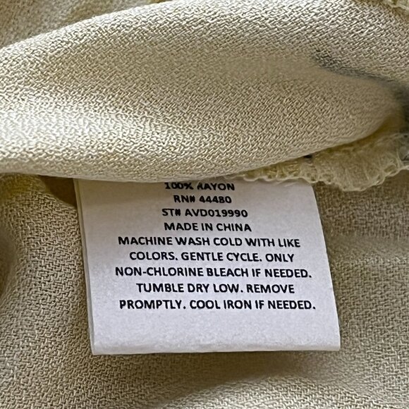 Rachel Roy Dress Womens Plus Size 3X Short Sleeve Sundress Yellow Floral Boho - Picture 12 of 12